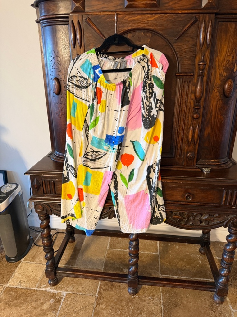 Colorful Abstract Print Boho pants